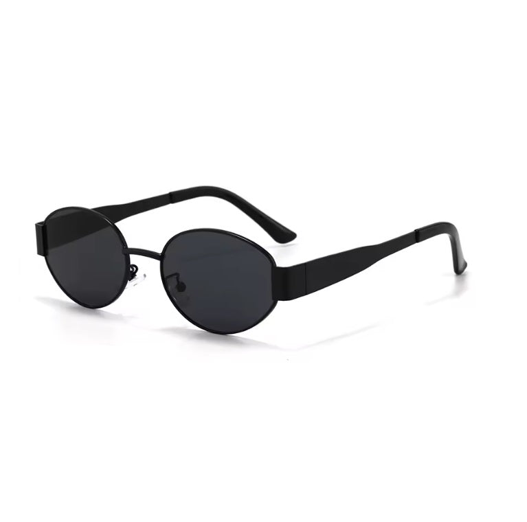 Schicke ovale Sonnenbrille aus Metall